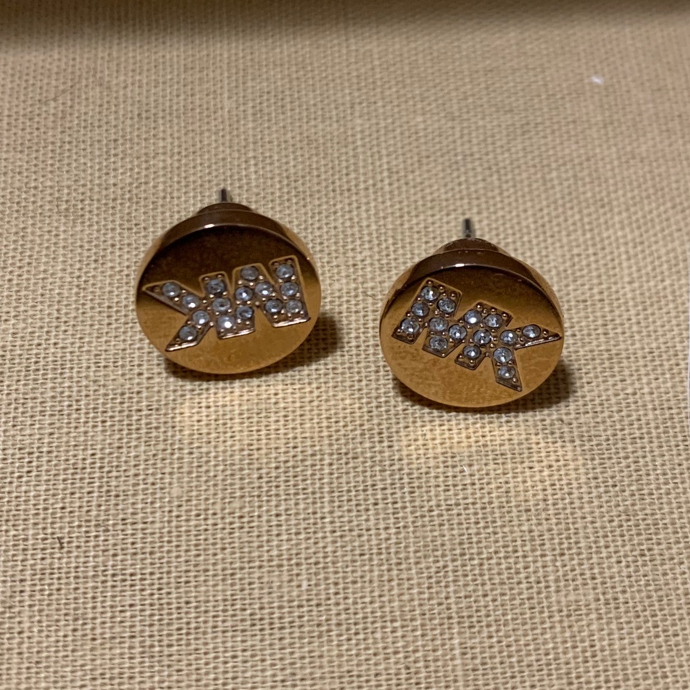 Rose Gold Michael Kors Stud Earrings